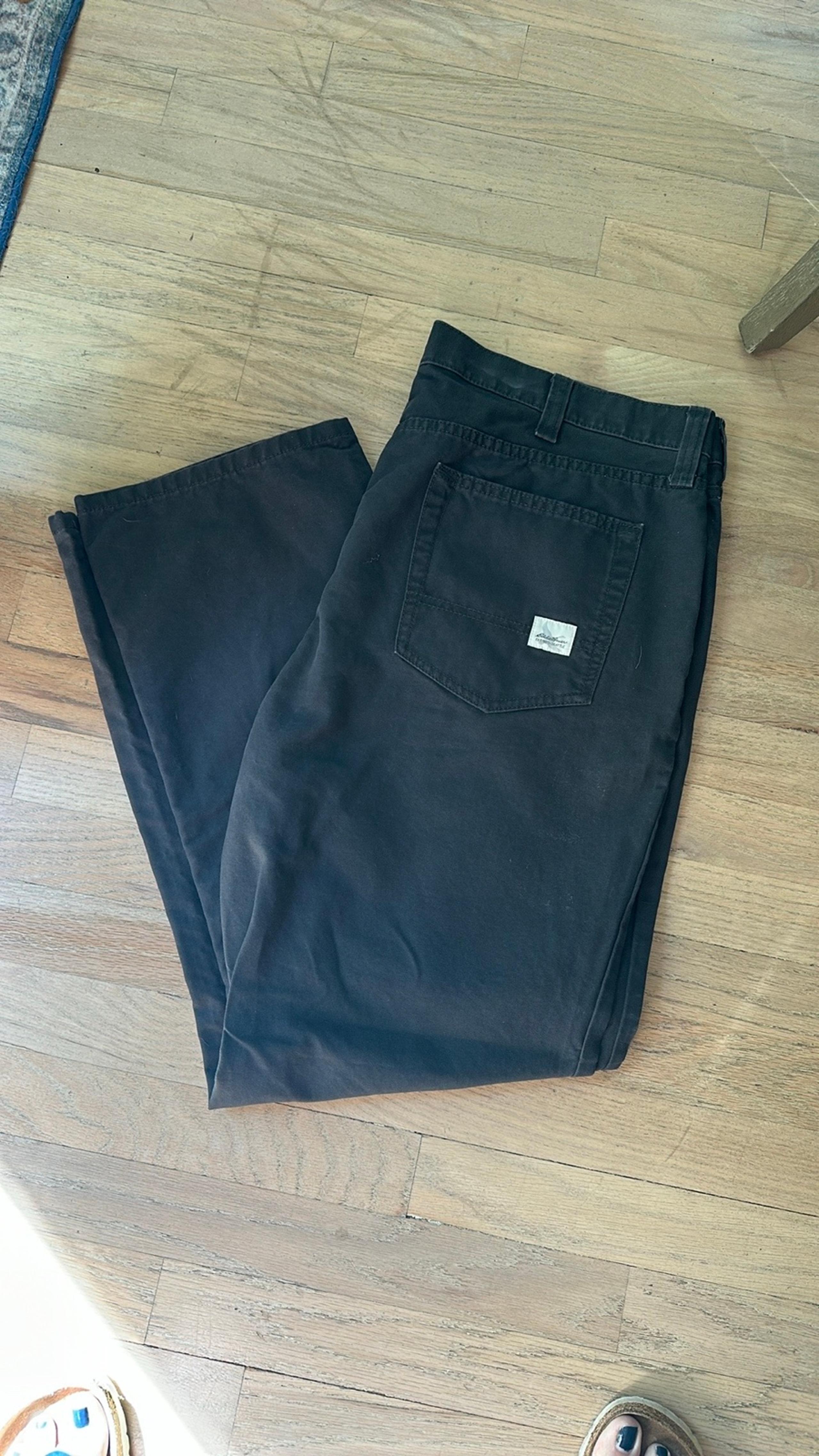 Eddie Bauer Dark Brown Men's Straight Pants 40x30