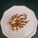 Kirks Folly Sun Brooch with Aurora Borealis Crystals Gold Tone 1.75 inch Wide