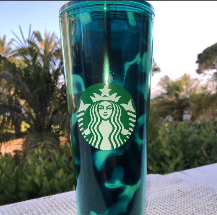 Starbucks Teal Tortoise Tumbler