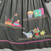 Bechamel Dress 1X Muumuuu Gardening Flowers Floral Embroidered Black