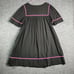 Bechamel Dress 1X Muumuuu Gardening Flowers Floral Embroidered Black