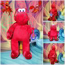 NEW Build-A-Bear Red Larry Lobster Shell Backpack 17 Stuffed Plush NWT