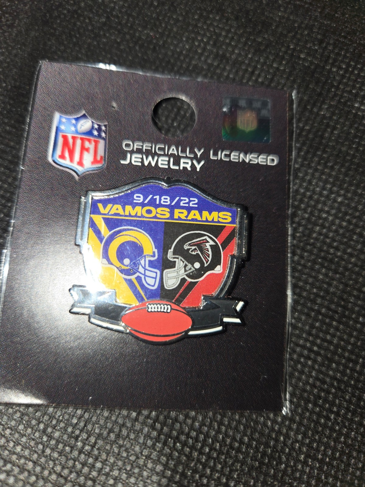 NFL LA Rams vs Atlanta Falcons Game Pin