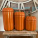 3 10 Strawberry Pumpkin Canisters !