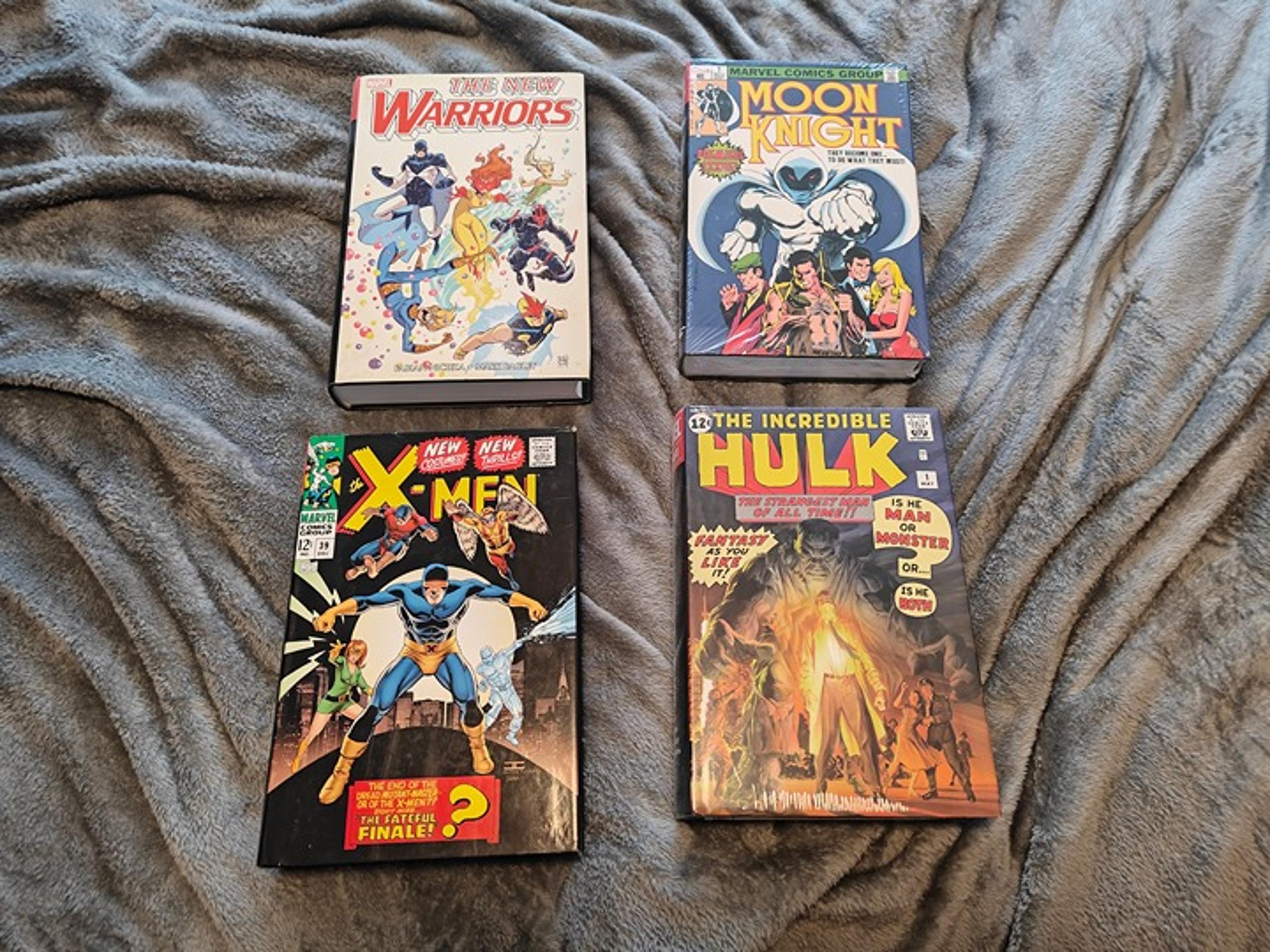 Marvel Omnibus Moonight Hulk Xmen New Warriors 4 book Lot