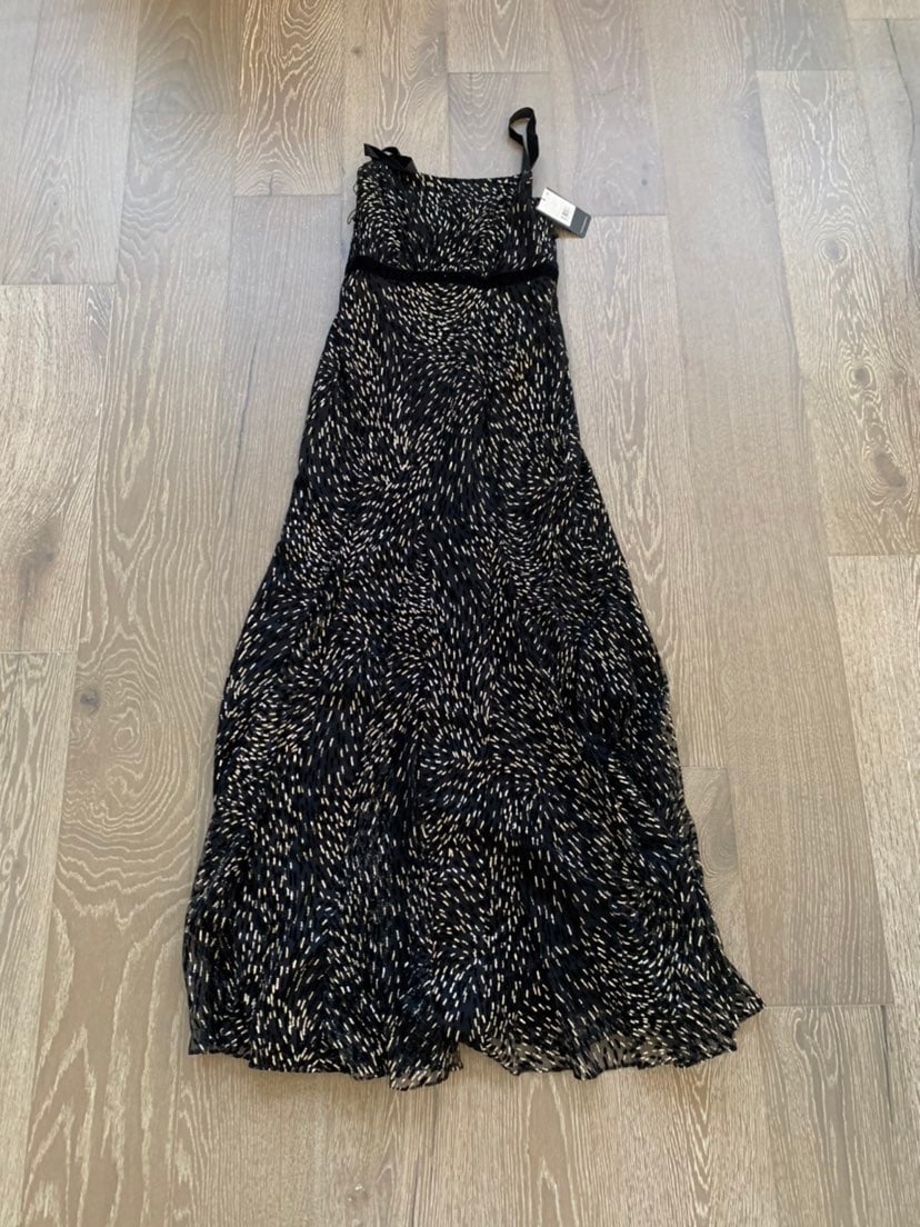 Adrianna Papell velvet glitter gown