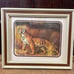 Pair of Vintage Lithographs Lion and Tiger Arthur A Kaplan Co Plate 11 and 12