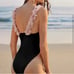 Pink white 3D flower one piece swim suit NWT
