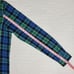 L.L. Bean Men's Flannel Shirt Green Blue Black Plaid Long Sleeve. Size L - Tall