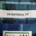L.L. Bean Men's Flannel Shirt Green Blue Black Plaid Long Sleeve. Size L - Tall