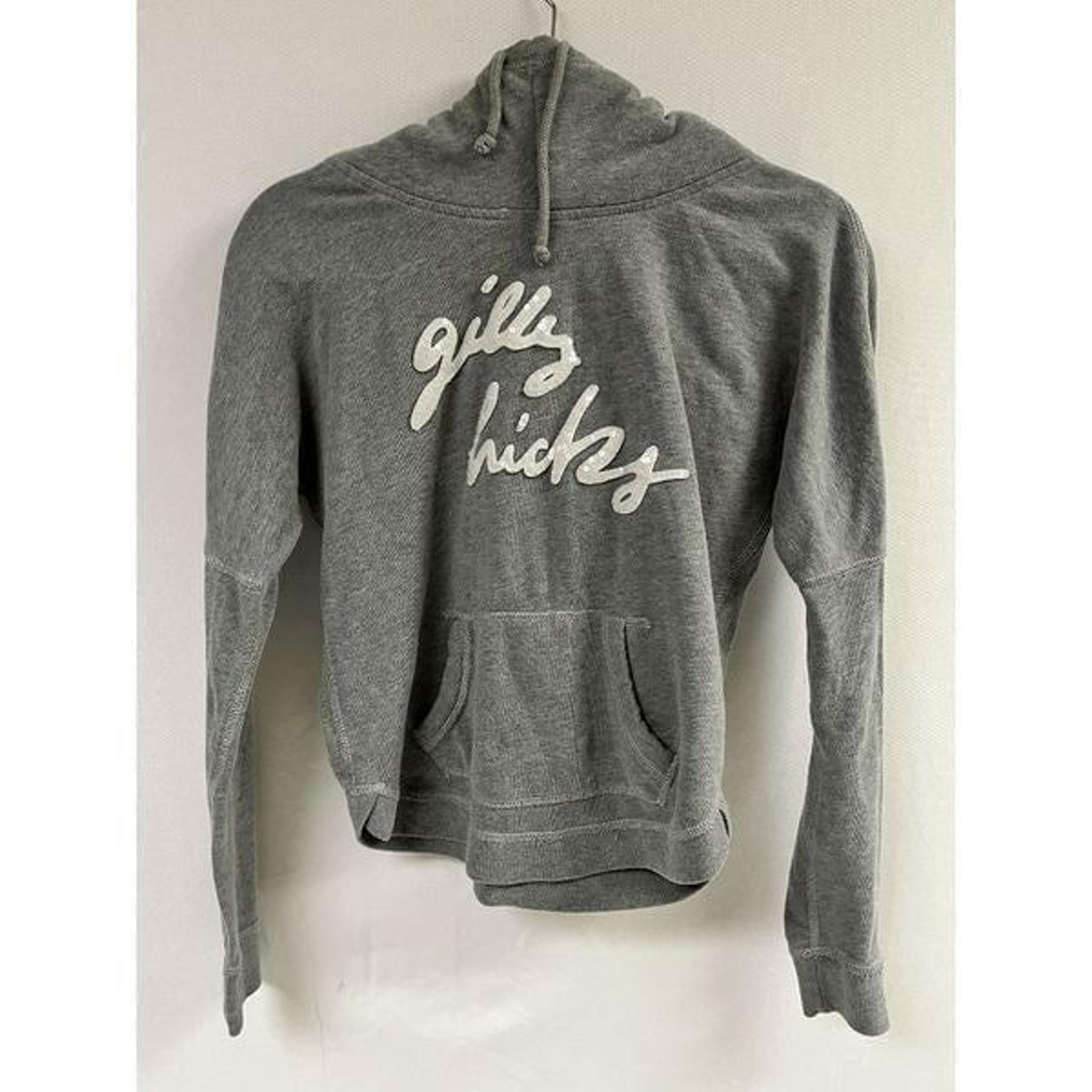 Gilly Hicks Sydney Womens Pullover High neck Hooded Sweatshirt Gray Size Small