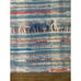 Cottagecore Rag Area Rug - 35 x 32 In - 100% Cotton - Hand Woven Rag Throw Rug
