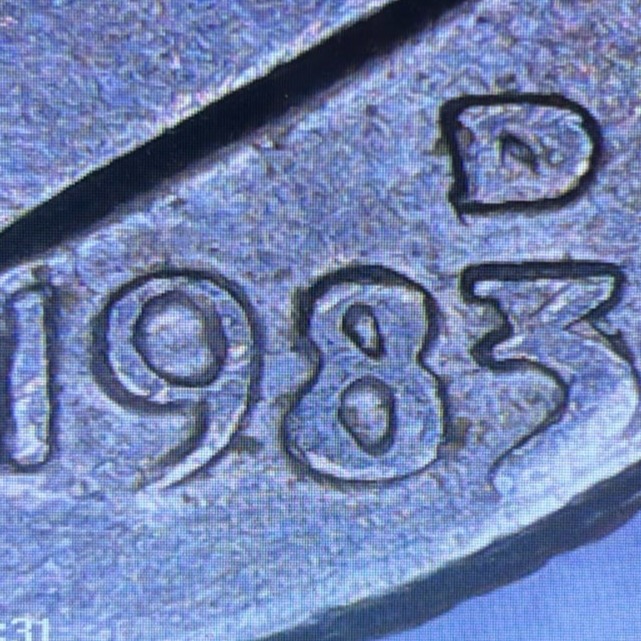 1983-D Error U.S. Roosevelt Dime Uncirculated