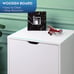 5-Drawer Dresser with Top Cabinet Storage, White