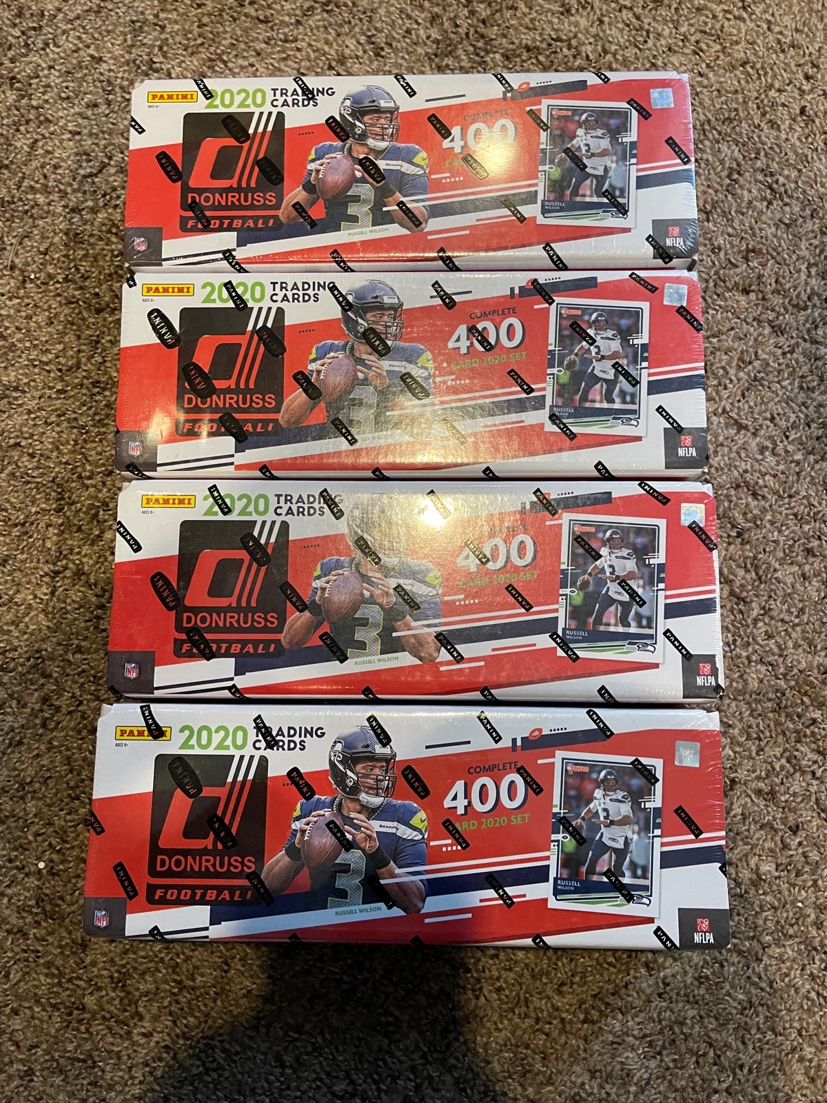 Bulk 2020 donruss football 4 complete sets