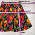 Vintage 1980s Floral Print Pleated Mini Skirt