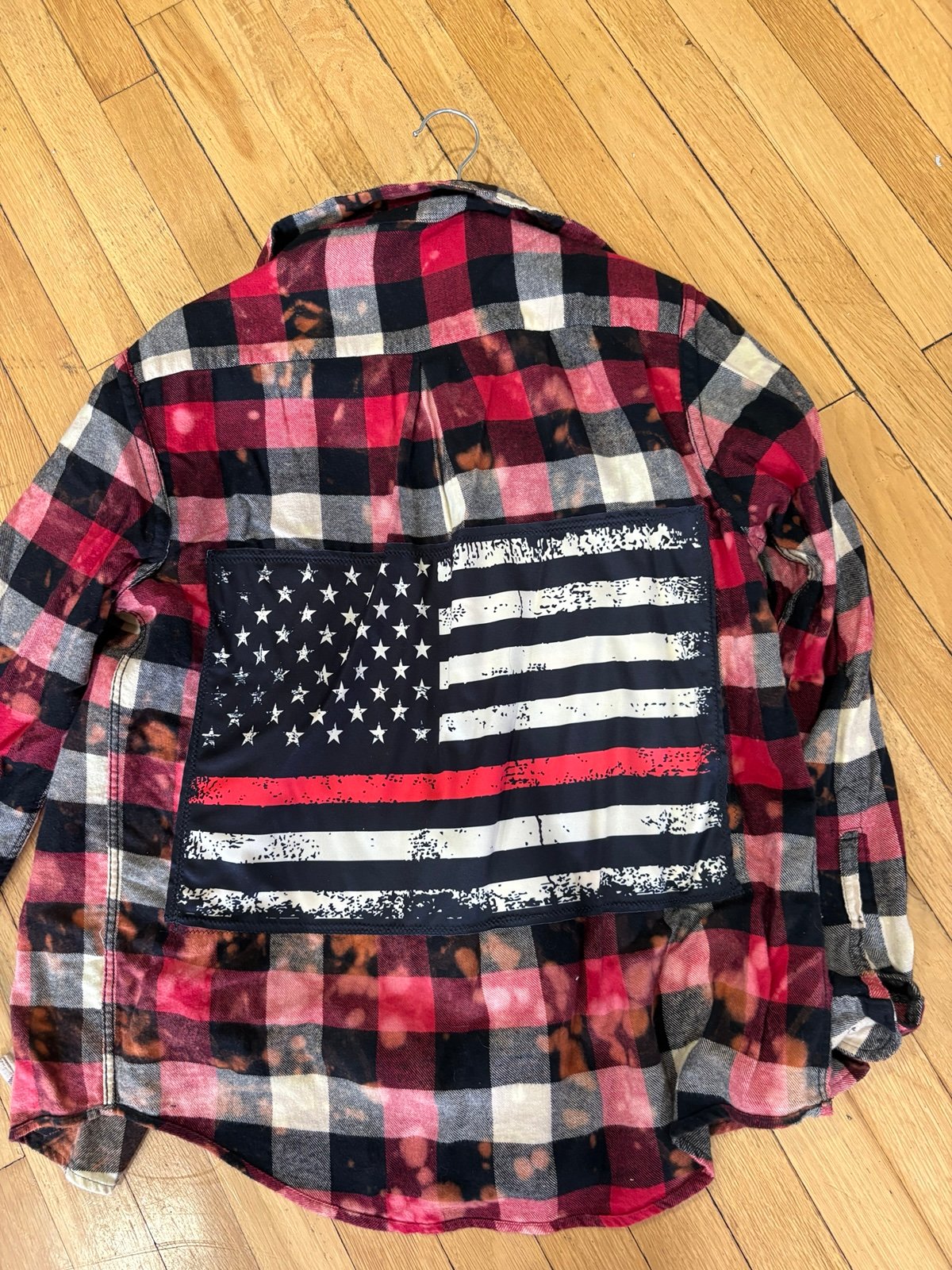 Thin red line flannel