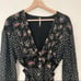 FREE PEOPLE Black Wonderland Printed Mini Dress