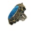 Vintage Etruscan Stone Brass & Alpaca Adjustable Ring (A412)