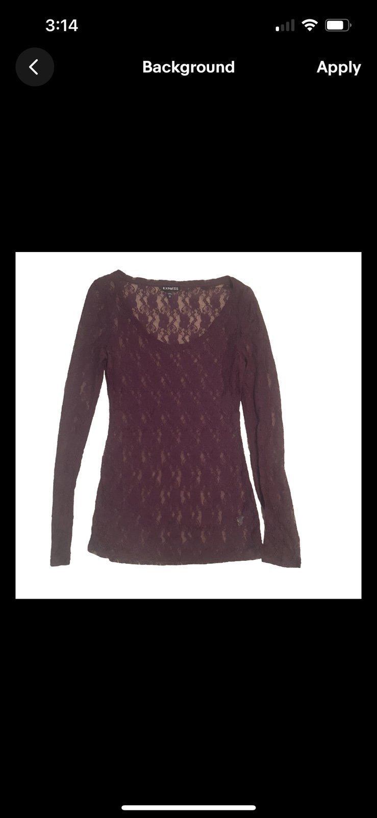 Women’s Purple Express Floral Mesh Long Sleeve Boat Neck Top Size X-Small