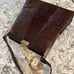 Vintage 1950's Dark Brown Alligator Purse Handbag