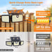 Solar Lights Outdoor Quick Charge Solar Motion Deck Lights