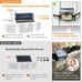 Solar Lights Outdoor Quick Charge Solar Motion Deck Lights