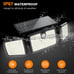 Solar Lights Outdoor Quick Charge Solar Motion Deck Lights