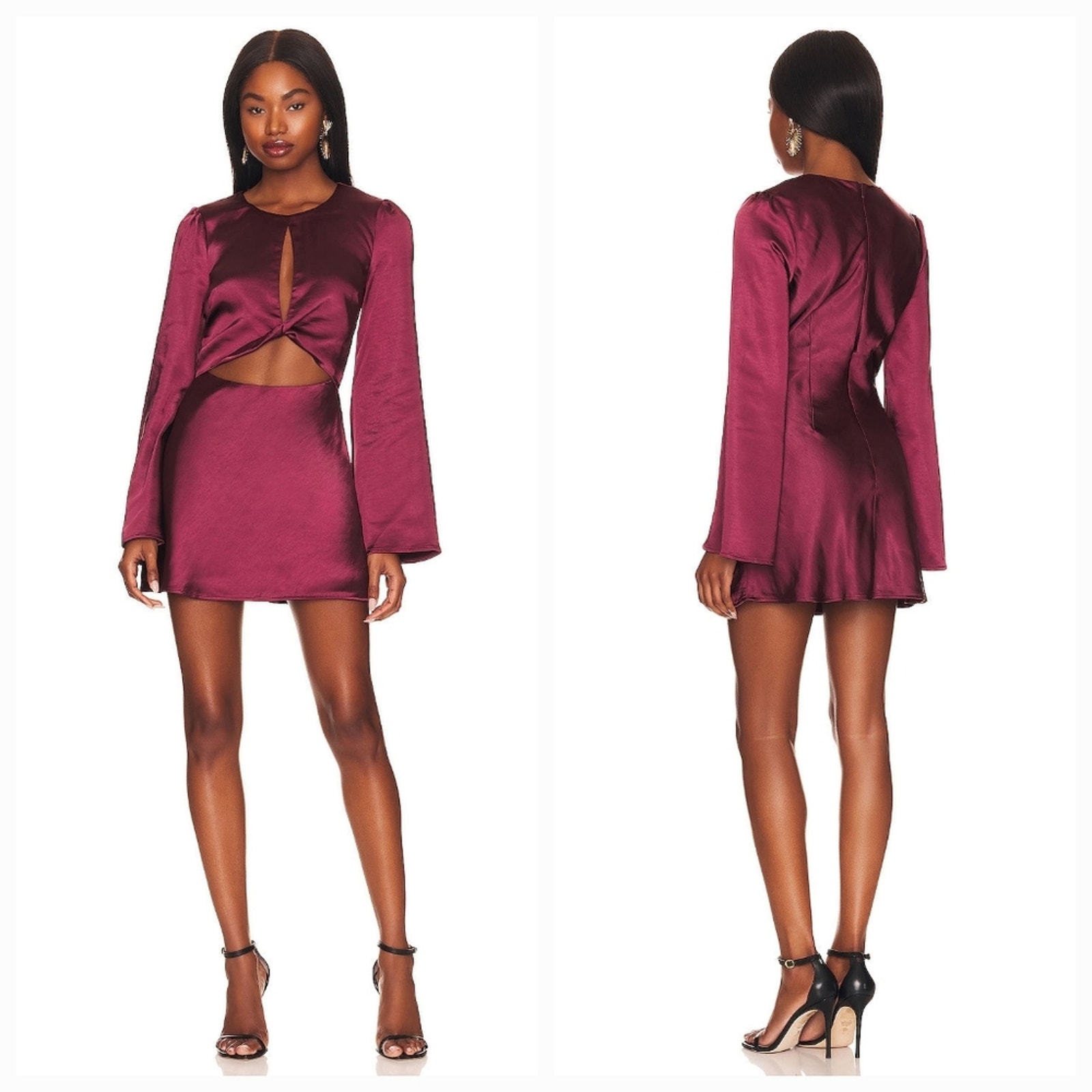 Tularosa Olivia Mini Dress in Wine XXS