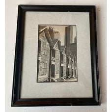 Houston Texas Fourth Ward Freedman’s Town 1992 Framed Picture 15.5” X 12.75”