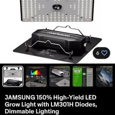 JAMSUNG 150% High-Yield LED Grow Light with LM301H Diodes, Dimmable Lighting