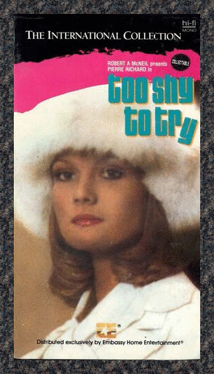 Too Shy To Try (VHS, 1987) Pierre Richard - French w/English Subs video NTSC NEW