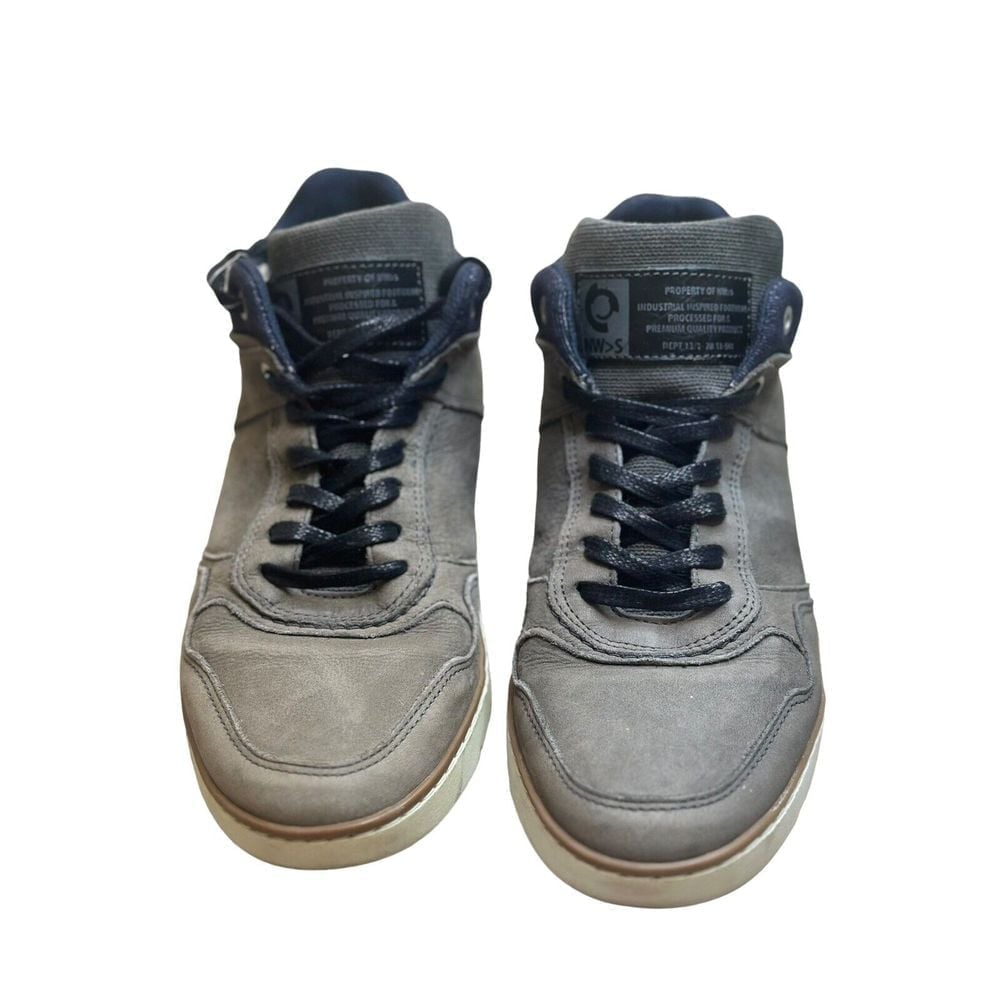 Bull Boxer High Top Sneakers Men 7 Shoes Lace Up Suede Leather Taupe Boots Shoe