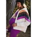 FP Movement X Hatch Printed Puffer Jacket Retro Multicolor Chevron Large Packabl