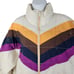 FP Movement X Hatch Printed Puffer Jacket Retro Multicolor Chevron Large Packabl