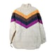 FP Movement X Hatch Printed Puffer Jacket Retro Multicolor Chevron Large Packabl