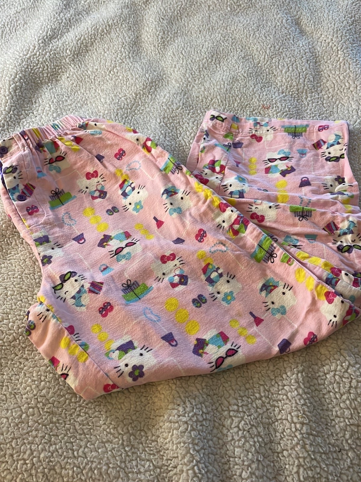 Sanrio Hello Kitty pajama pants shopping fleece print