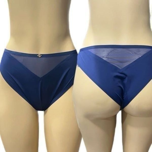 Victoria’s Secret Very Sexy Illusions with Mesh detail Brazilian panty Blue Xl