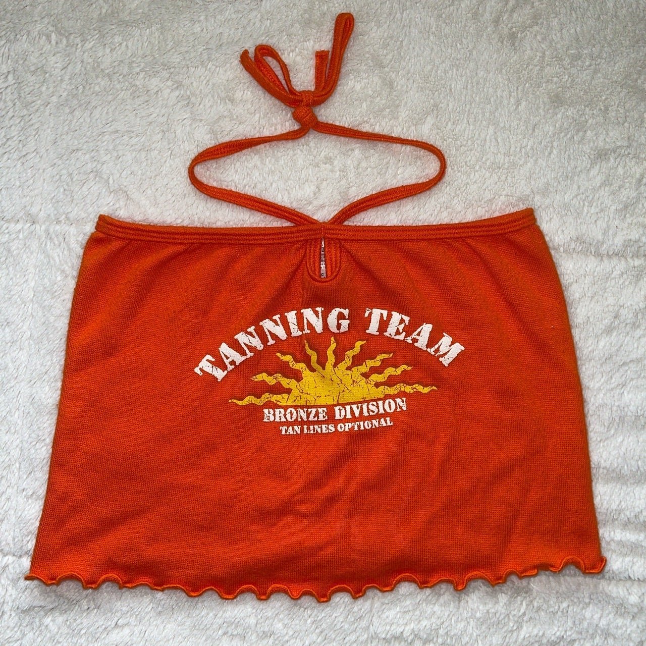 Y2K Tanning Tube Top Halter M
