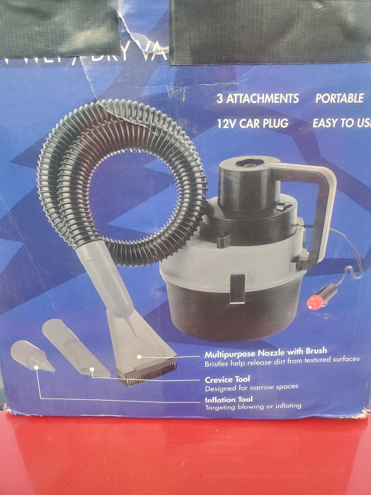 Wet and dry vacuum perfect for cleaning out your car