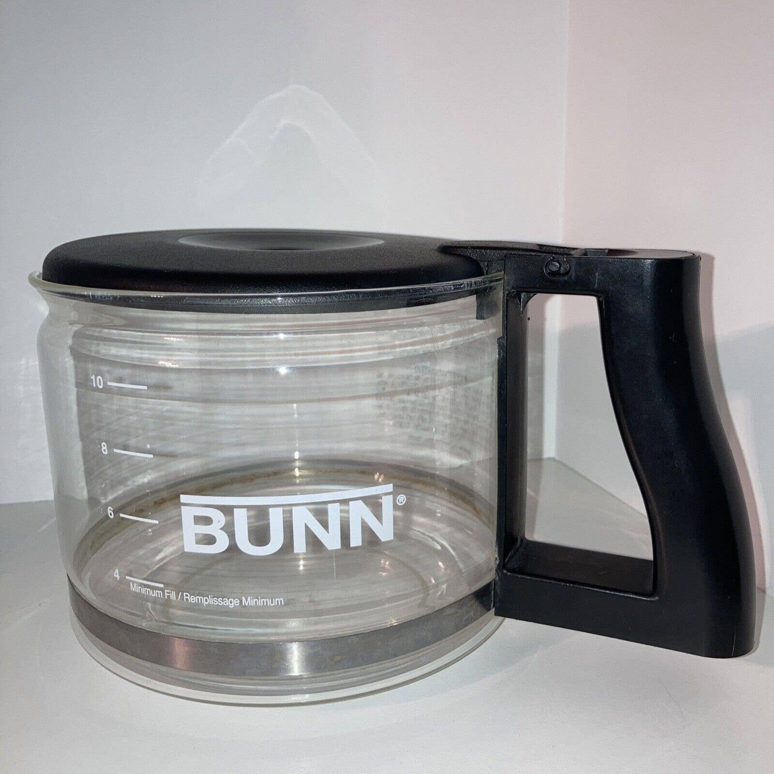 Bunn Coffee Maker 10 Cup Black Carafe Replacement Glass Coffee Pot and Lid