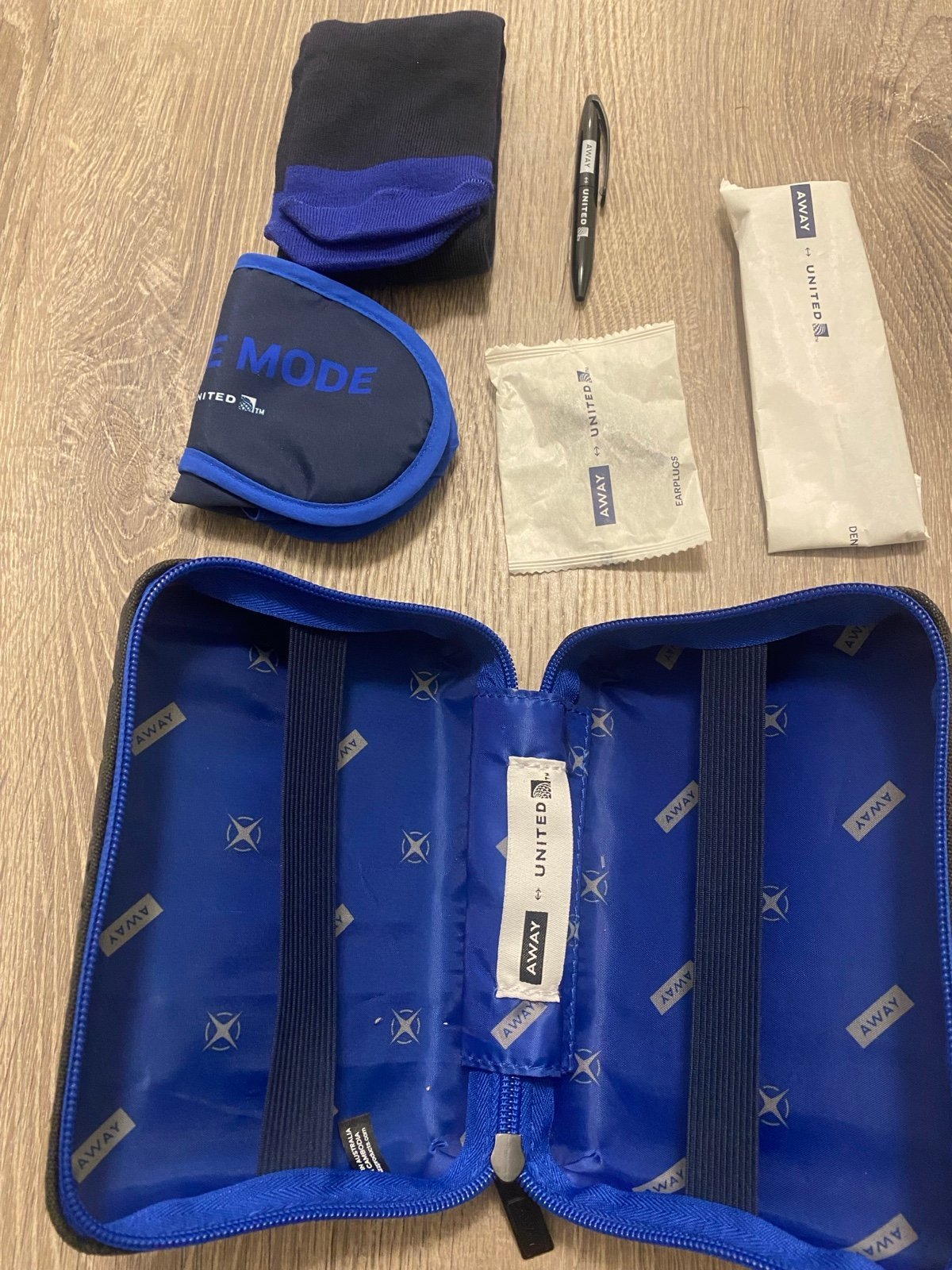 AWAY Mini Suitcase Toiletry Travel Hard Case in Navy Blue