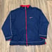 VTG Nike Velour Track Jacket Men's Large Blue Athletic Sportswear Grey Tag Y2K