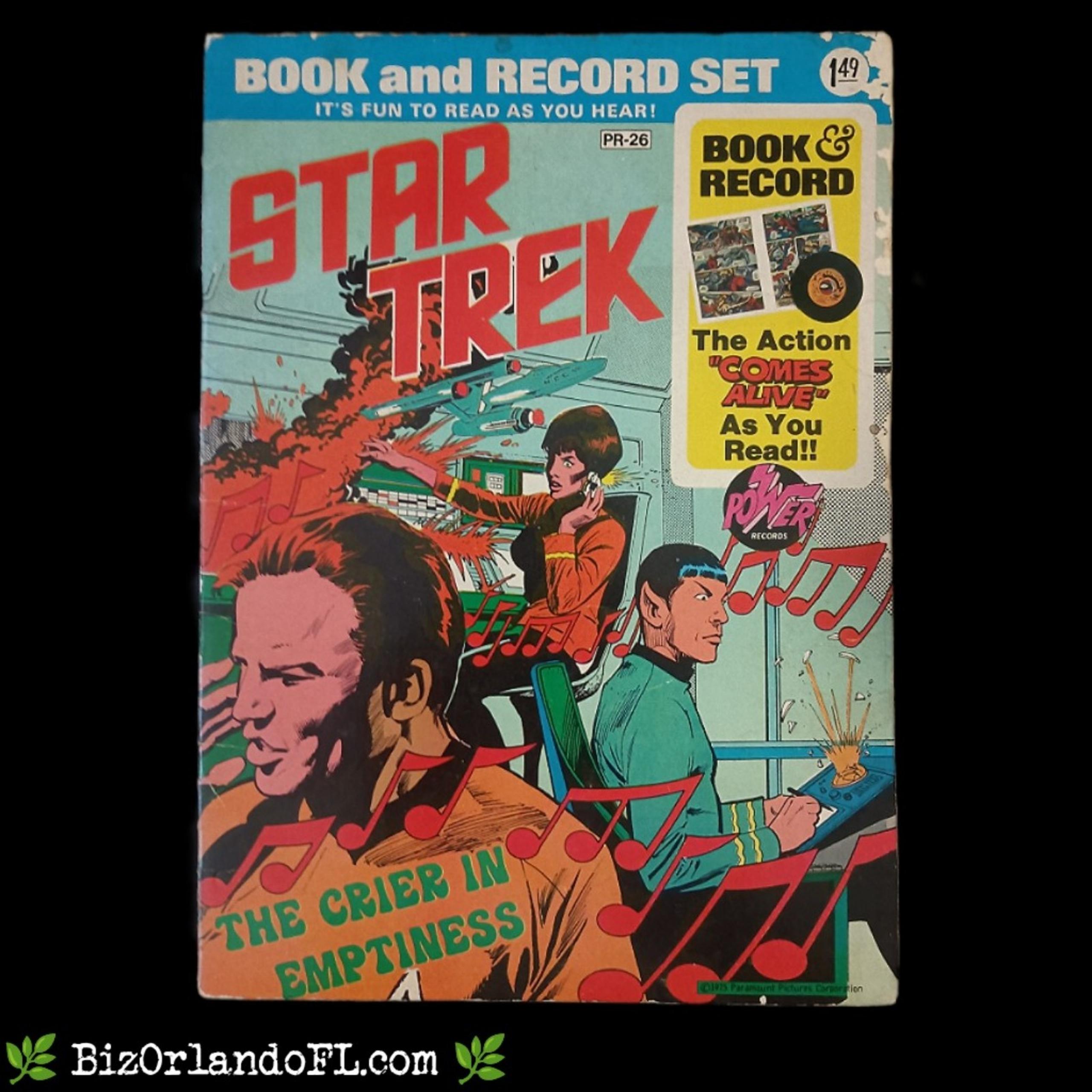 VINTAGE: Star Trek / The Crier In Emptiness Book and 45 RPM Record Set (1975)
