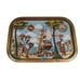 Vintage African Coffee Trade Tray Metal Figural Beautiful Colors Shipping Coffee