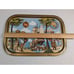 Vintage African Coffee Trade Tray Metal Figural Beautiful Colors Shipping Coffee