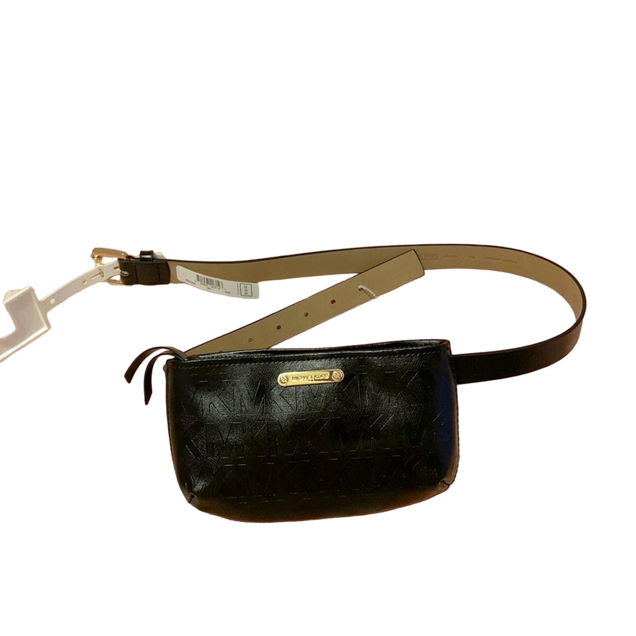 Michael Kors MK Signature Belt Bag Fanny Pack  Black size S/M