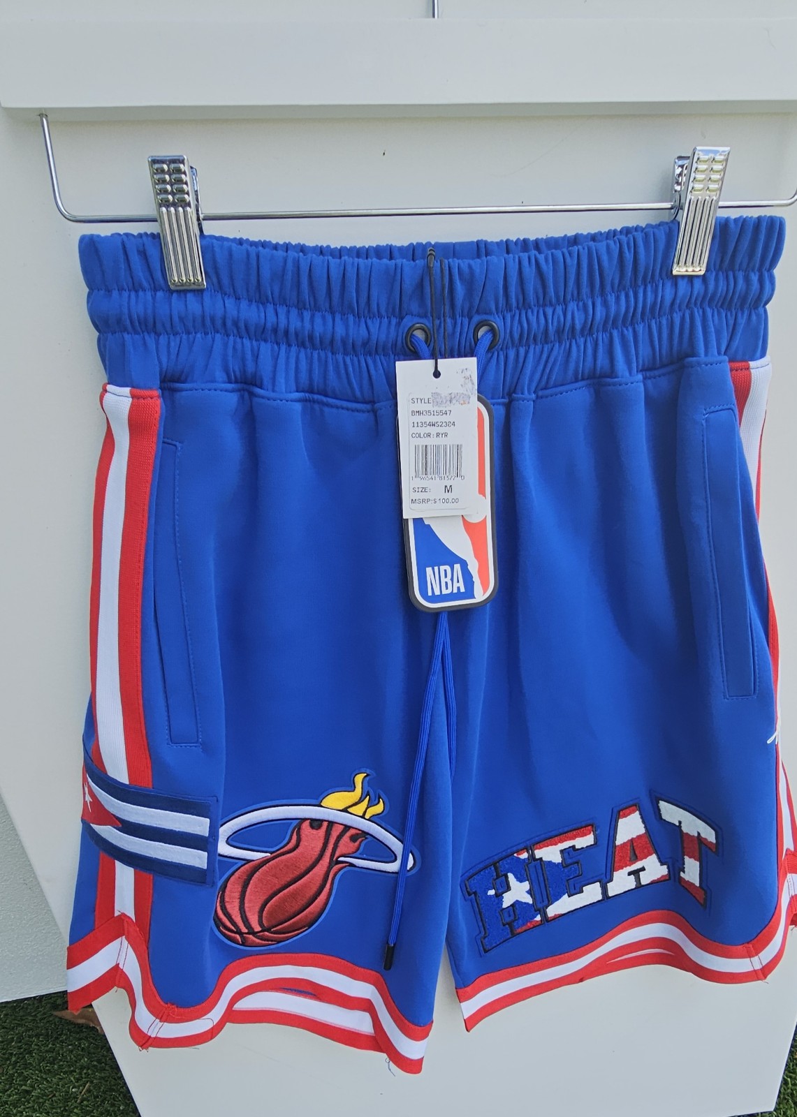 MIAMI HEAT CUBAN FLAG NWT SHORTS