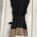 ANTHROPOLOGIE Daily Practice Sky Dive Twofer V-Neck Bow Waist Mini Dress
