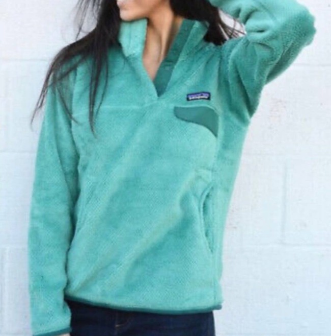 Patagonia Re-Tool Snap-T Fleece Pullover Sweater in Aqua Teal